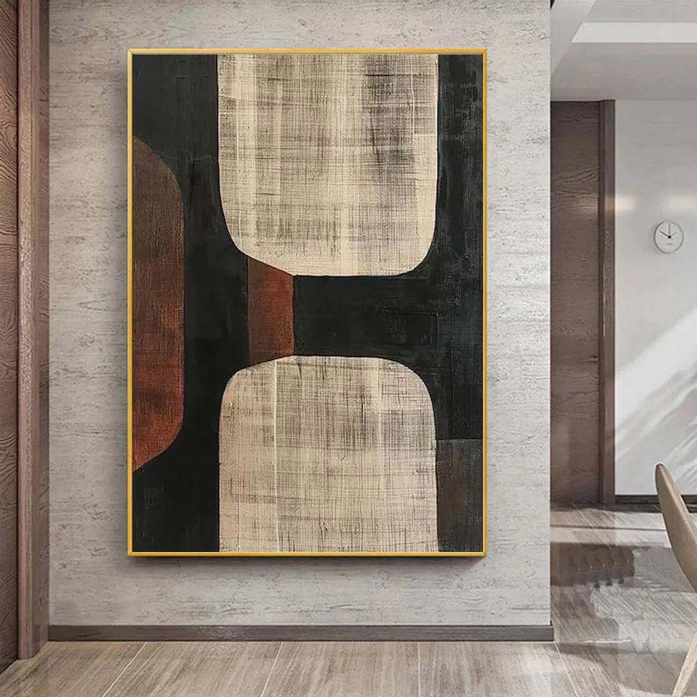 Wabi-Sabi Abstract Textured Canvas