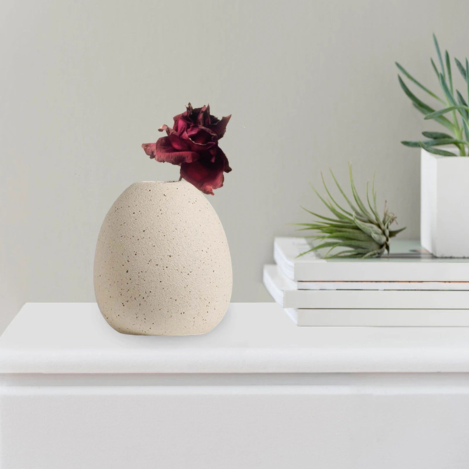 Speckled Ceramic Bud Vase