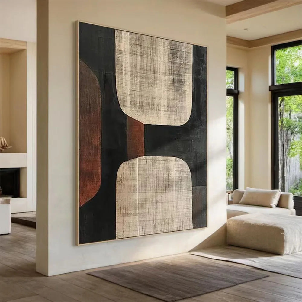Wabi-Sabi Abstract Textured Canvas