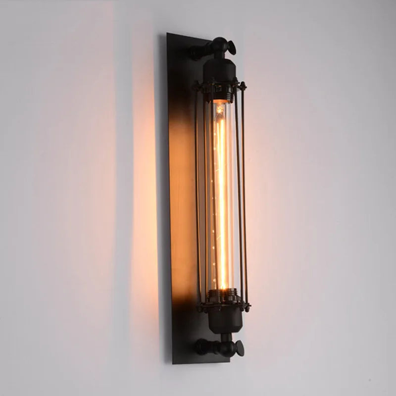 Retro Industrial Iron Wall Sconce