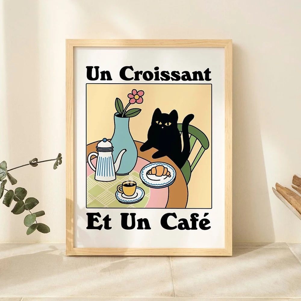 Wash Your Paws Cat Bathroom Print