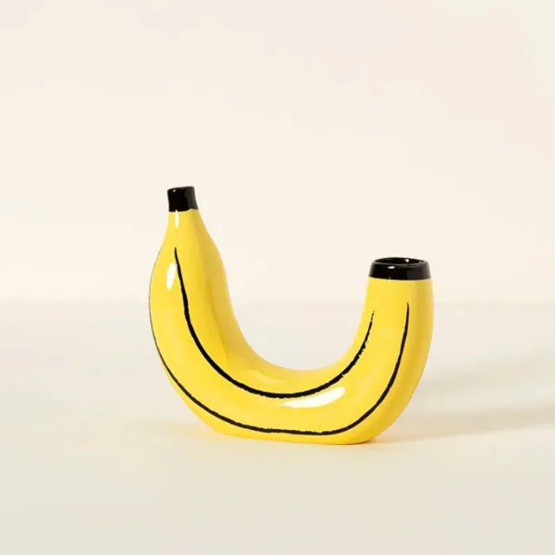 Resin Banana Decorative Vase