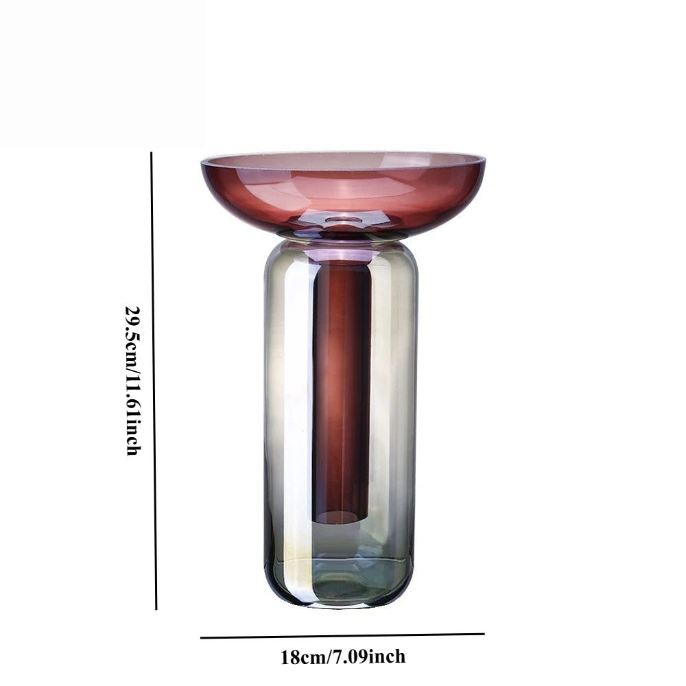 Gradient Glass Stacking Vase