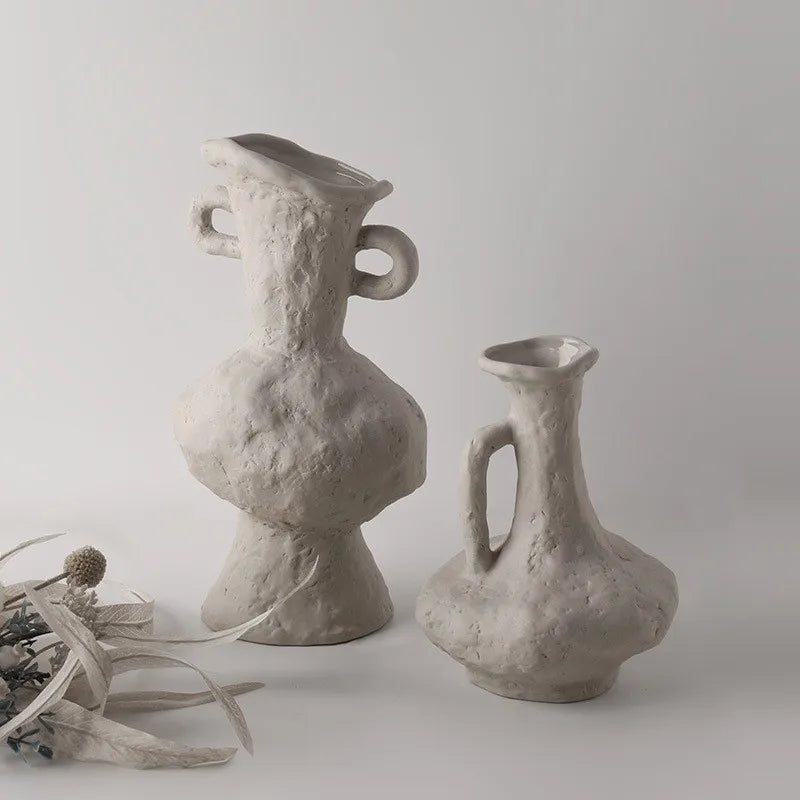 Nordic White Ceramic Hydroponic Vase