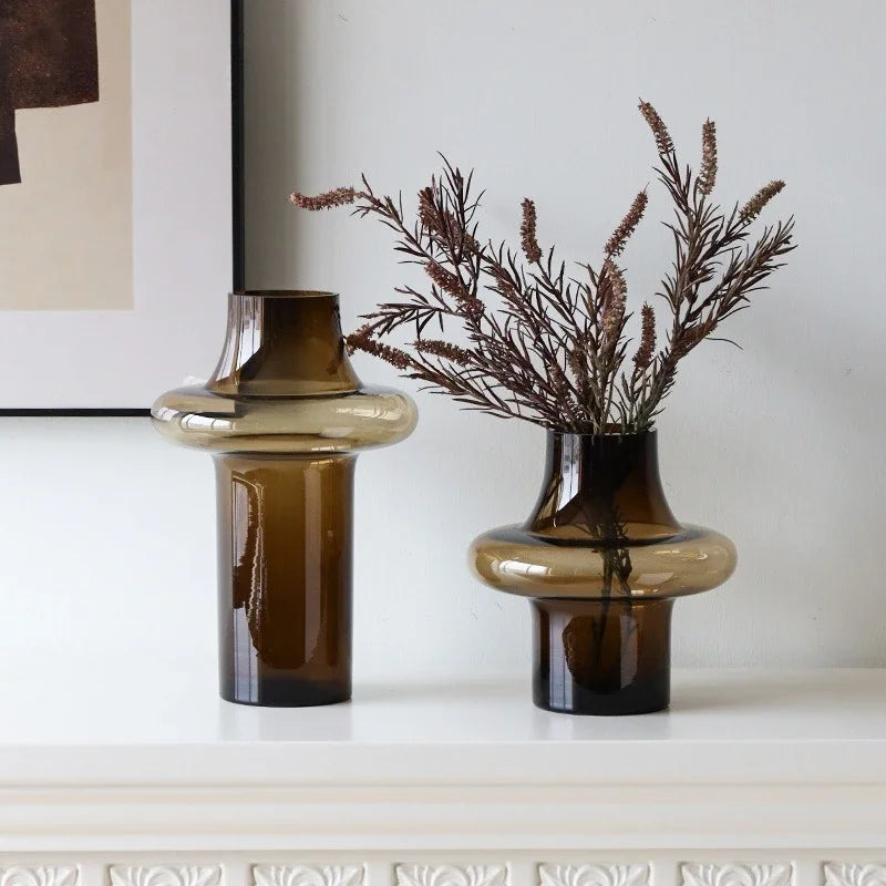 Nordic Minimalist Glass Bottle Vase