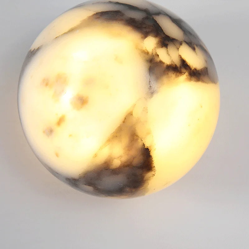 Sphere Natural Stone Wall Sconce