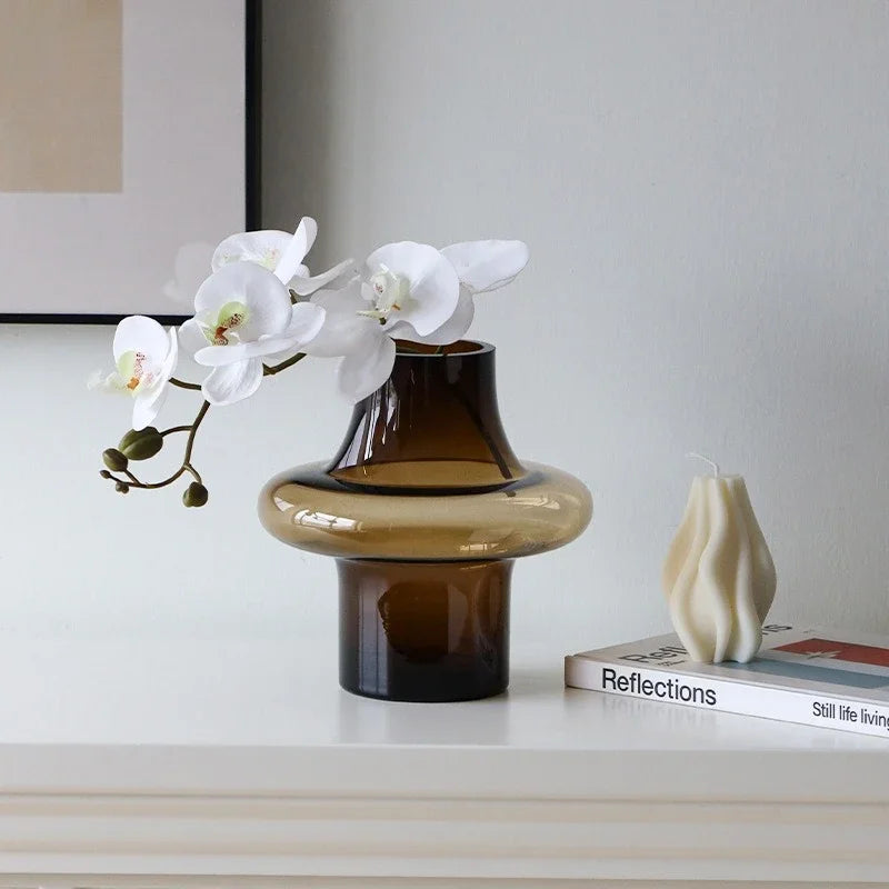 Nordic Minimalist Glass Bottle Vase