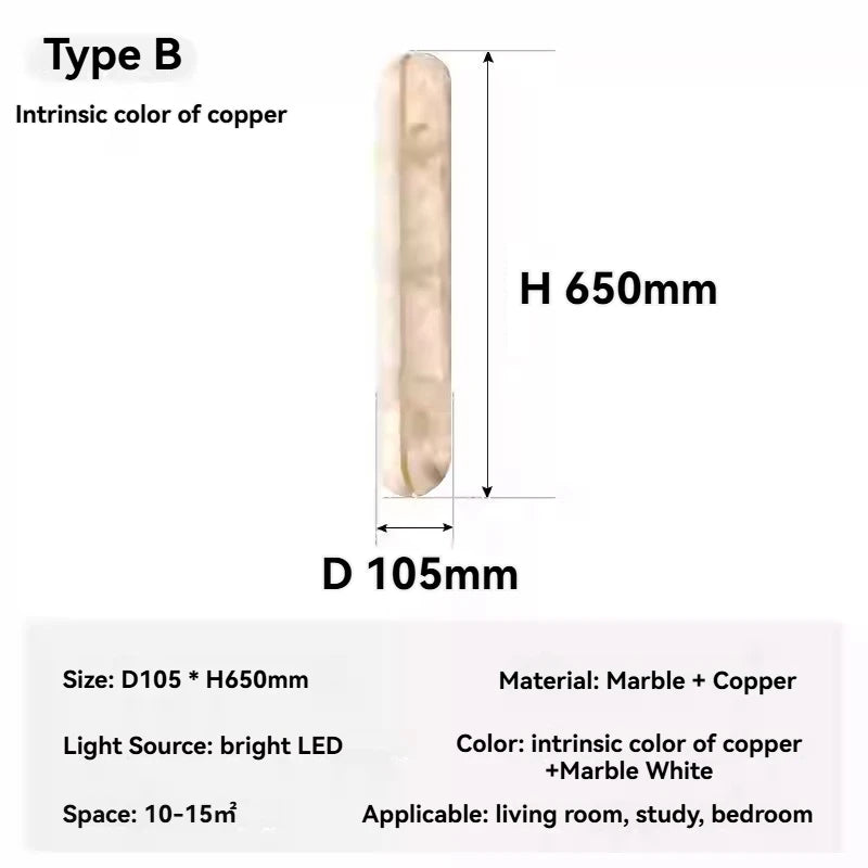 Italian Natural Marble Wall Sconce