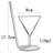 Spiral Glass Cocktail Cup