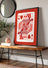 Queen of Hearts Playing Card Art Print