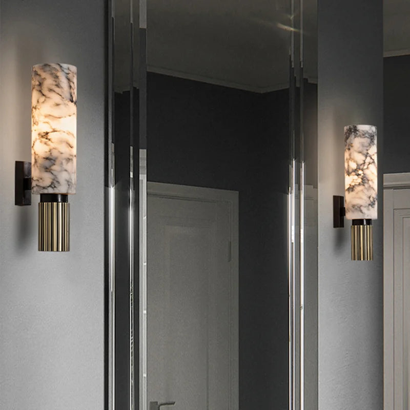 Luxury Natural Marble LED Wall Sconce