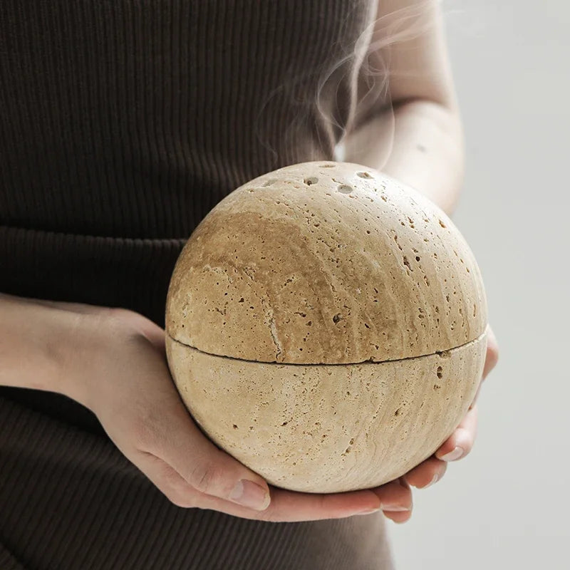 Marble Sphere Incense Burner