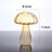 Mushroom Glass Bud Vase