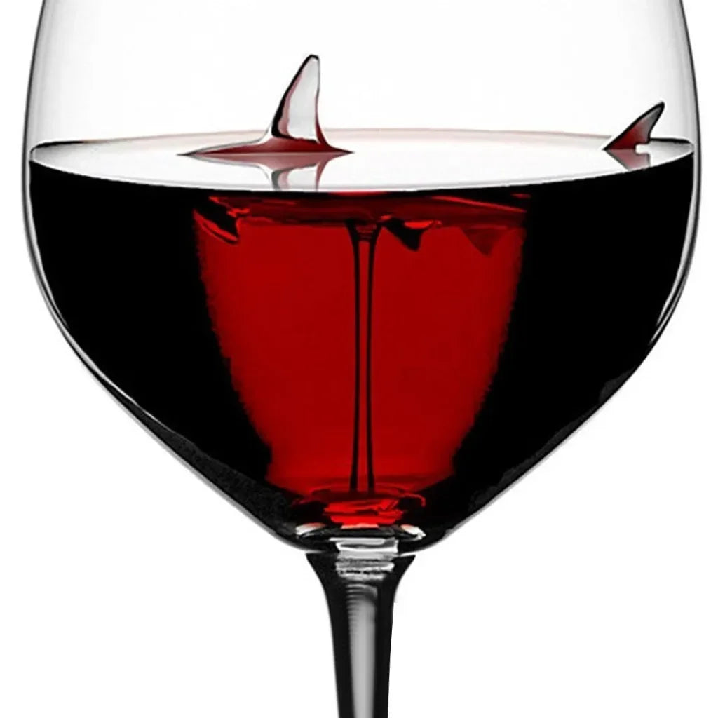 Crystal Shark Wine Glass