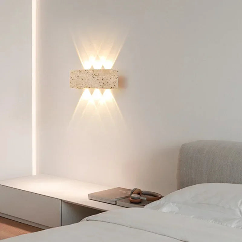 Wabi-Sabi Stone Outdoor Wall Sconce