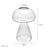 Mushroom Glass Bud Vase