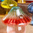 Colorful Mushroom Glass Vase