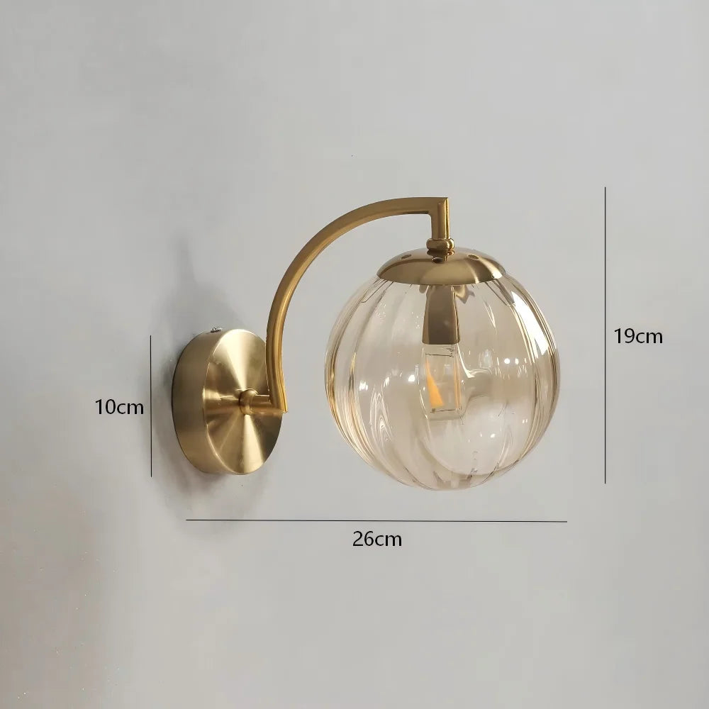 Colorful Glass LED Wall Sconce