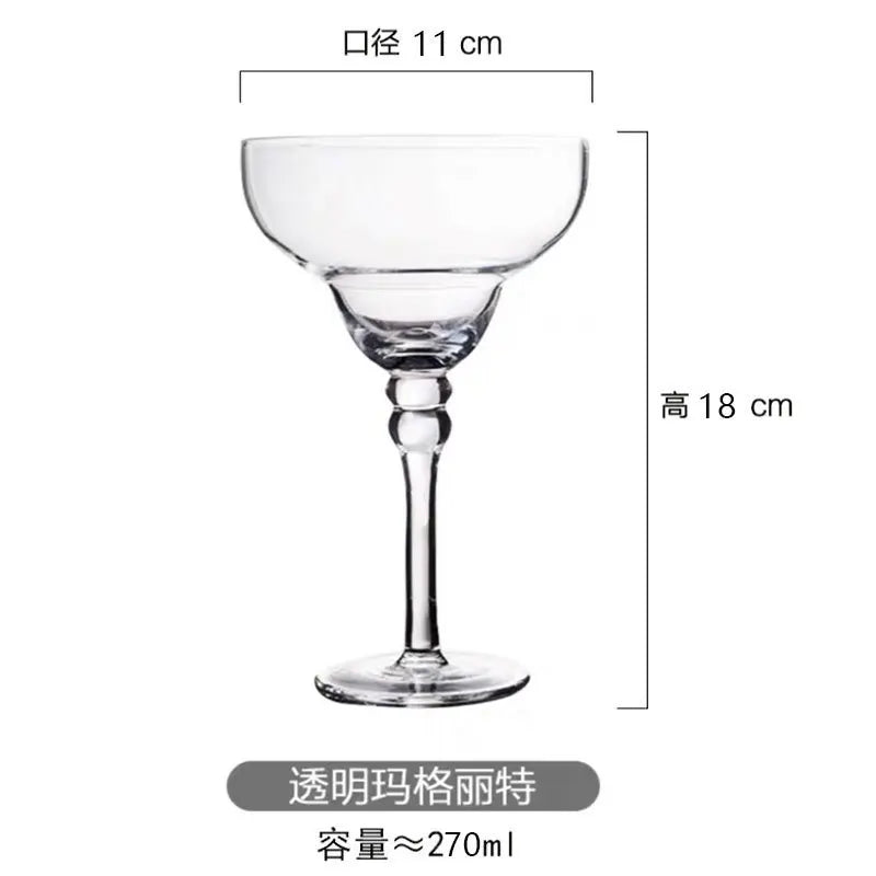 Hand-Painted Margarita Glass