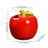 Ceramic Fruit Bud Vase