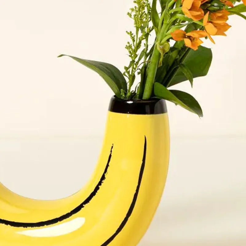 Resin Banana Decorative Vase