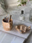 Hand Ring Ceramic Mug and Tray Set