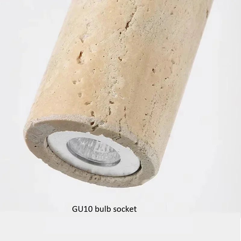 Minimalist Travertine Wall Sconce