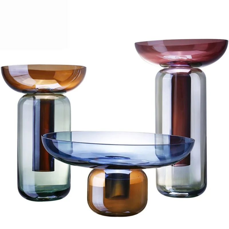 Gradient Glass Stacking Vase