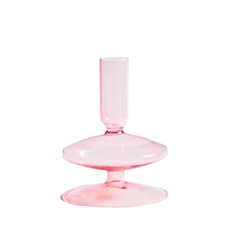 Glass Taper Candle Holder