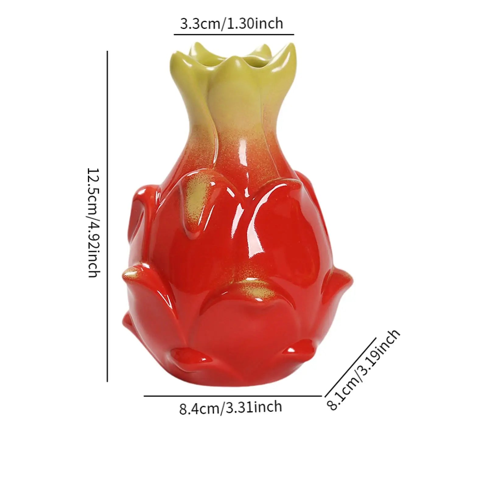 Fruit-Shaped Ceramic Bud Vase