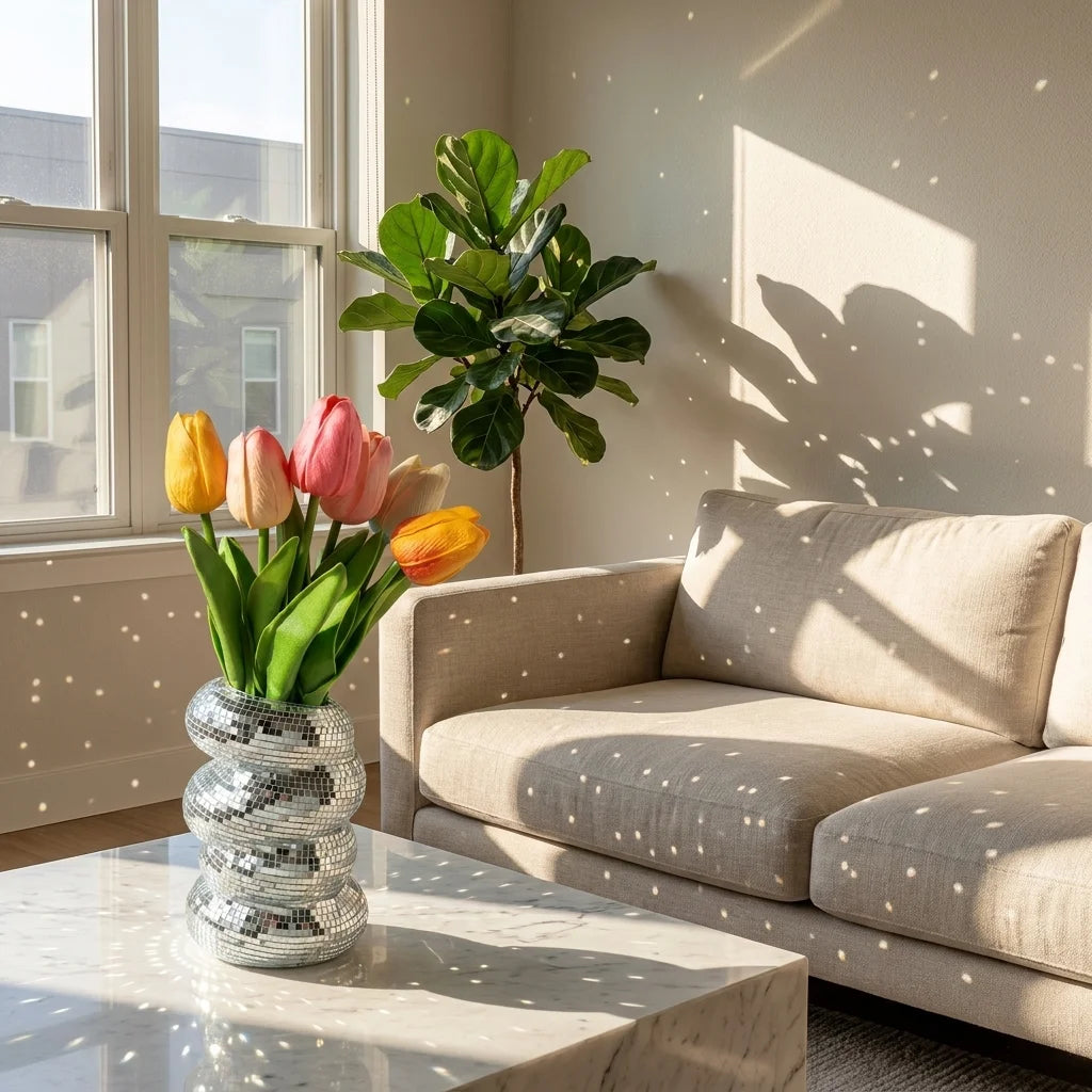 Disco Spiral Planter Vase