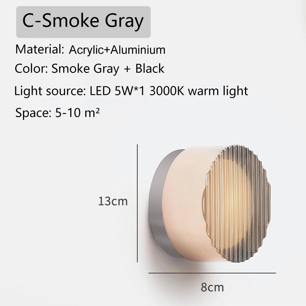 Modern Round Colorful Wall Sconce