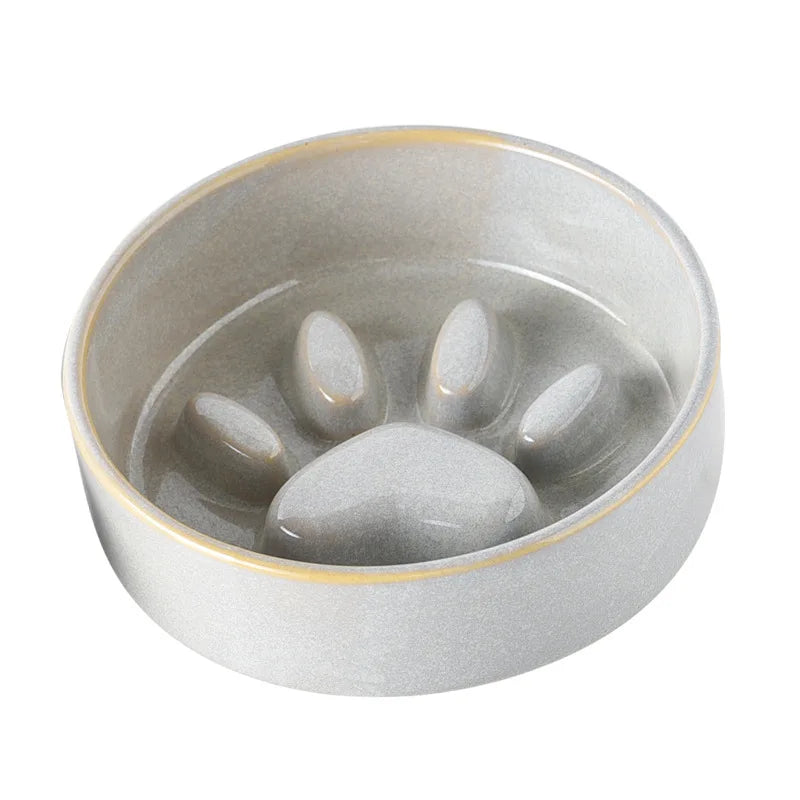 Japanese Kiln Ceramic Cat Bowl