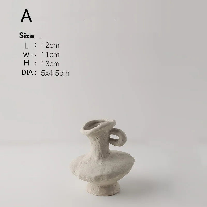 Nordic White Ceramic Hydroponic Vase