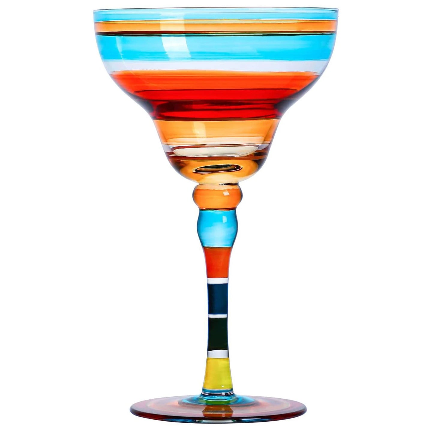 Hand-Painted Margarita Glass
