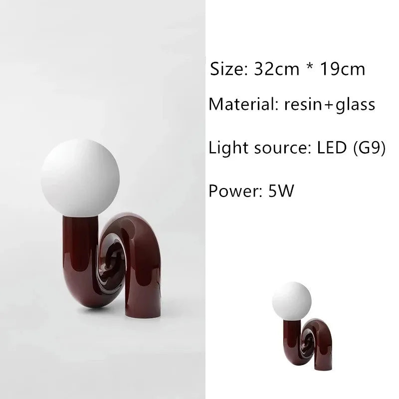 Nordic Glass Globe Desk Lamp