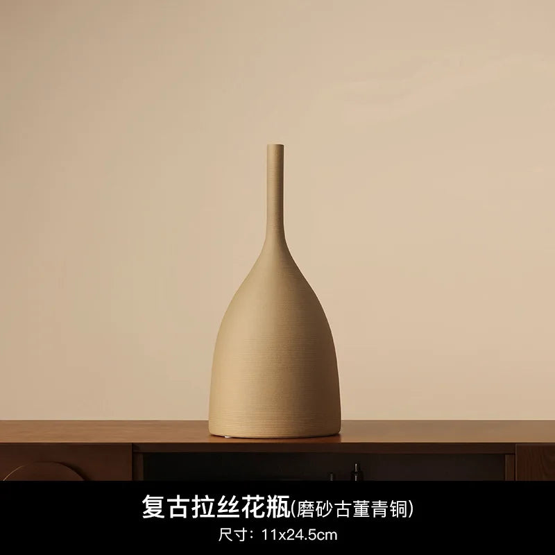 Wabi-Sabi Morandi Ceramic Vase