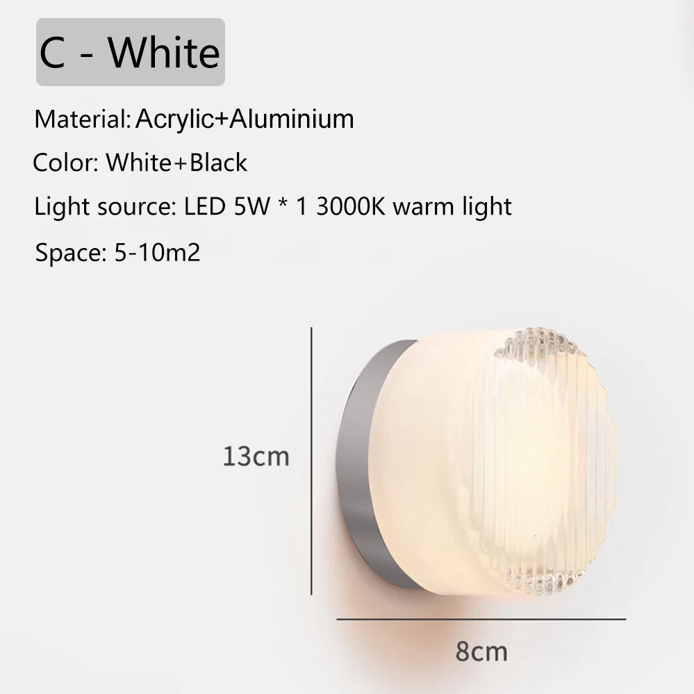 Modern Round Colorful Wall Sconce