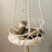 Bohemian Macrame Cat Hammock