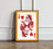 Queen of Hearts Playing Card Art Print