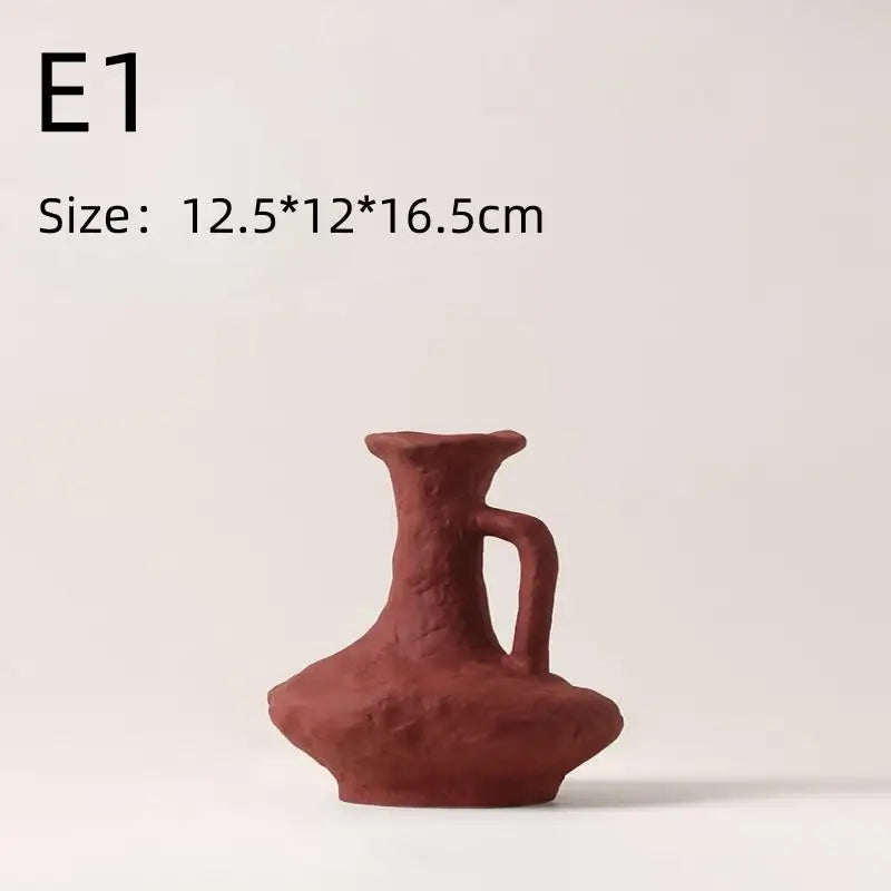 Nordic White Ceramic Hydroponic Vase