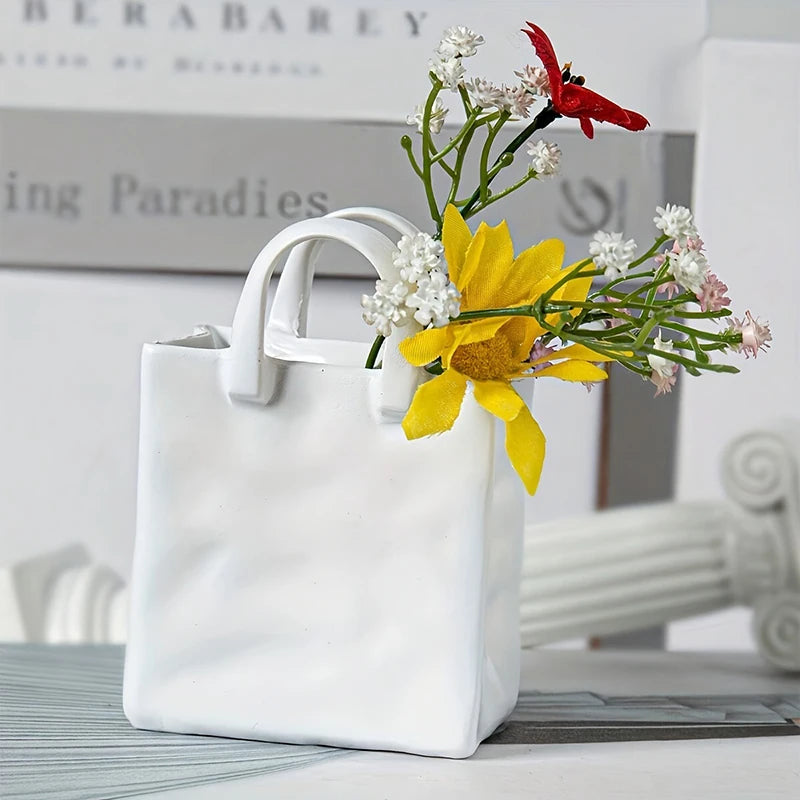 Handbag Shape Ceramic Vase