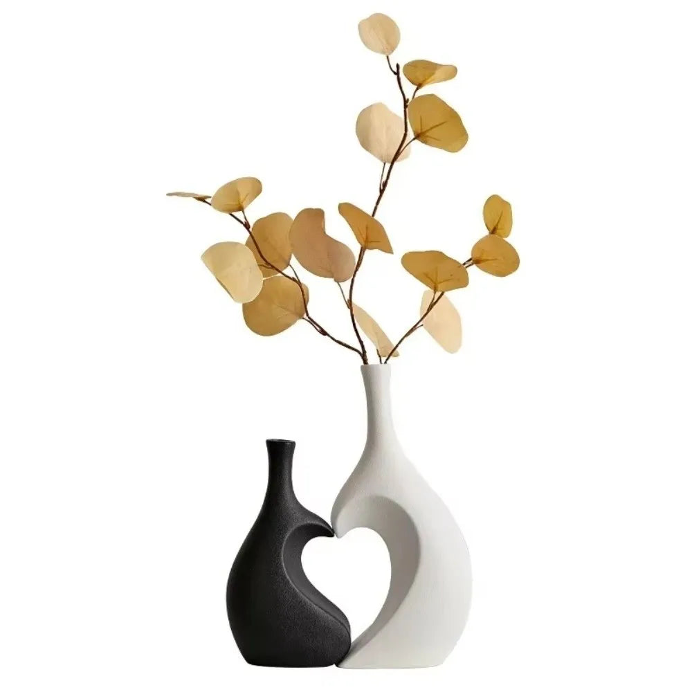 Heart-Shaped Ceramic Bud Vase