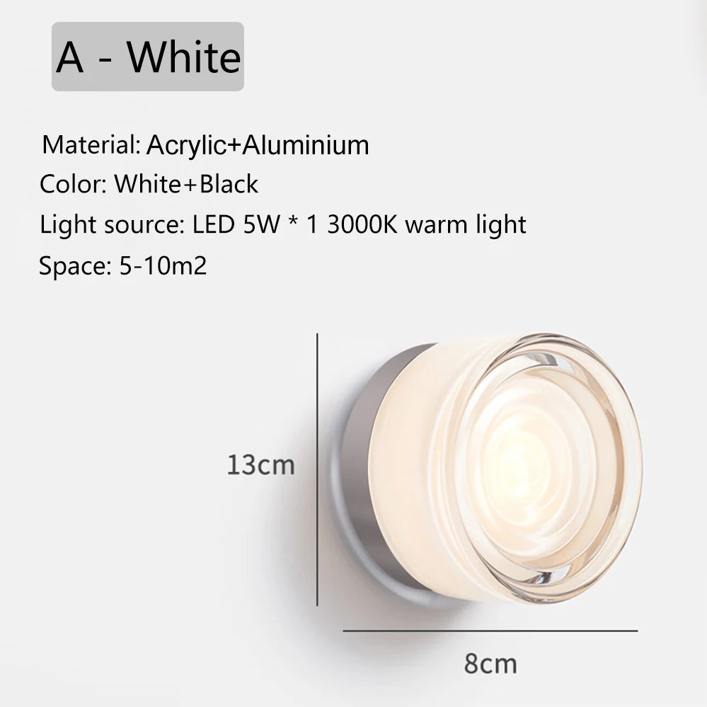 Modern Round Colorful Wall Sconce