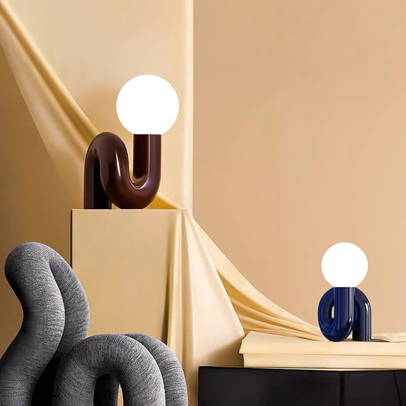 Nordic Glass Globe Desk Lamp