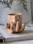 Hand Ring Ceramic Mug and Tray Set