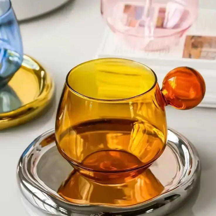 Bubble Cloud Glass Latte Cup