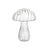 Mushroom Glass Bud Vase