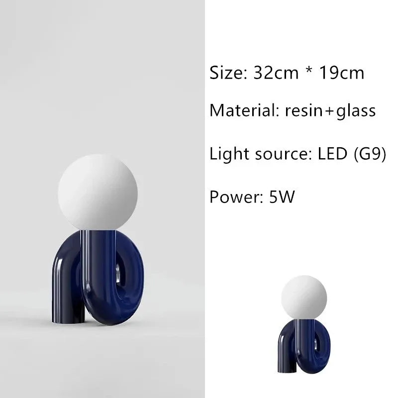 Nordic Glass Globe Desk Lamp