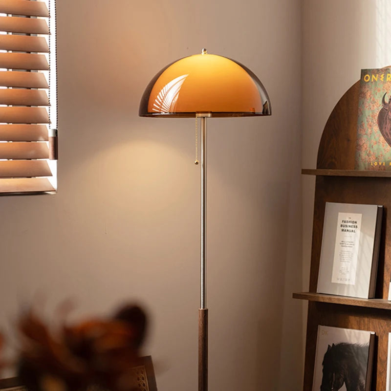 Vintage Acrylic Shade Floor Lamp